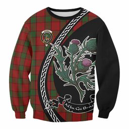 ScotsTee Shop Maxwell Family Crest Tartan Sweatshirt Alba Thistle Inspired