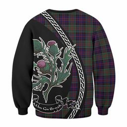 ScotsTee Shop MacDonald (McDonald) of Clanranald Family Crest Tartan Sweatshirt Alba Thistle Inspired