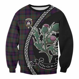 ScotsTee Shop MacDonald (McDonald) of Clanranald Family Crest Tartan Sweatshirt Alba Thistle Inspired