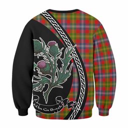 ScotsTee Shop Forrester (Foster) Family Crest Tartan Sweatshirt Alba Thistle Inspired