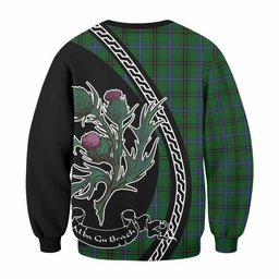 ScotsTee Shop Henderson Family Crest Tartan Sweatshirt Alba Thistle Inspired