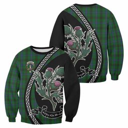 ScotsTee Shop Henderson Family Crest Tartan Sweatshirt Alba Thistle Inspired