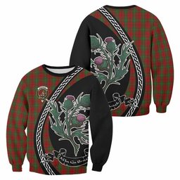 ScotsTee Shop MacAulay (MacAuley) Family Crest Tartan Sweatshirt Alba Thistle Inspired