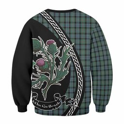 ScotsTee Shop Melville Family Crest Tartan Sweatshirt Alba Thistle Inspired
