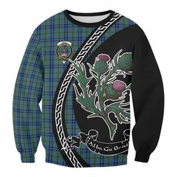 ScotsTee Shop Keith Family Crest Tartan Sweatshirt Alba Thistle Inspired