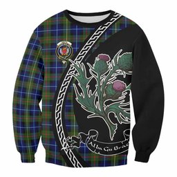 ScotsTee Shop Smith Family Crest Tartan Sweatshirt Alba Thistle Inspired