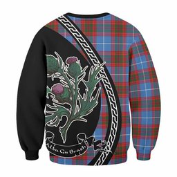 ScotsTee Shop Trotter Family Crest Tartan Sweatshirt Alba Thistle Inspired