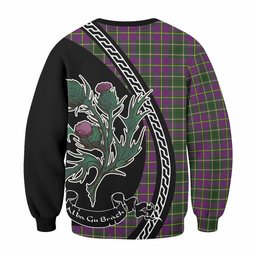 ScotsTee Shop Taylor (Tailyour) Family Crest Tartan Sweatshirt Alba Thistle Inspired