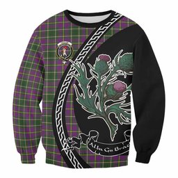 ScotsTee Shop Taylor (Tailyour) Family Crest Tartan Sweatshirt Alba Thistle Inspired