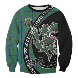 ScotsTee Shop Snodgrass Family Crest Tartan Sweatshirt Alba Thistle Inspired