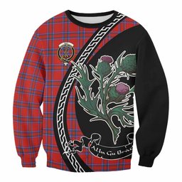 ScotsTee Shop Rait Family Crest Tartan Sweatshirt Alba Thistle Inspired