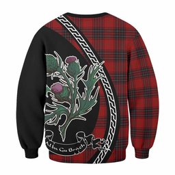 ScotsTee Shop Wemyss Family Crest Tartan Sweatshirt Alba Thistle Inspired