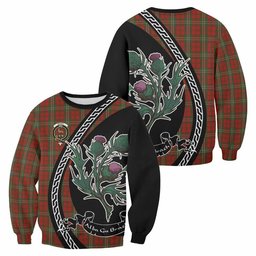 ScotsTee Shop Scott Family Crest Tartan Sweatshirt Alba Thistle Inspired