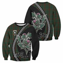 ScotsTee Shop Tennant Family Crest Tartan Sweatshirt Alba Thistle Inspired