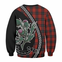 ScotsTee Shop Ramsay Family Crest Tartan Sweatshirt Alba Thistle Inspired
