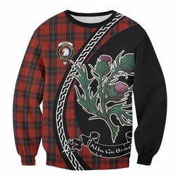 ScotsTee Shop Ramsay Family Crest Tartan Sweatshirt Alba Thistle Inspired
