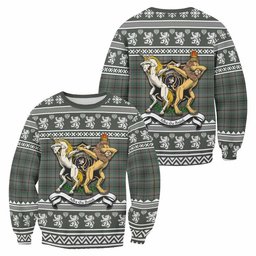 ScotsTee Shop Craig Clan Tartan Crest Christmas Sweatshirt Coat of Arms Funny Style