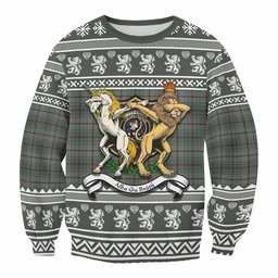 ScotsTee Shop Craig Clan Tartan Crest Christmas Sweatshirt Coat of Arms Funny Style