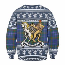 ScotsTee Shop Edmonstone Clan Tartan Crest Christmas Sweatshirt Coat of Arms Funny Style