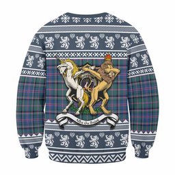 ScotsTee Shop Cooper Clan Tartan Crest Christmas Sweatshirt Coat of Arms Funny Style