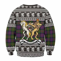 ScotsTee Shop Coull Clan Tartan Crest Christmas Sweatshirt Coat of Arms Funny Style