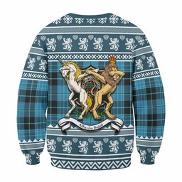 ScotsTee Shop Clergy Clan Tartan Crest Christmas Sweatshirt Coat of Arms Funny Style