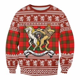 ScotsTee Shop Adair Clan Tartan Crest Christmas Sweatshirt Coat of Arms Funny Style