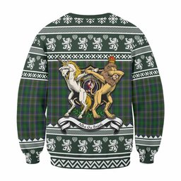 ScotsTee Shop Cockburn Clan Tartan Crest Christmas Sweatshirt Coat of Arms Funny Style