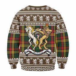 ScotsTee Shop Buchanan Clan Tartan Crest Christmas Sweatshirt Coat of Arms Funny Style