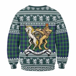 ScotsTee Shop Douglas Clan Tartan Crest Christmas Sweatshirt Coat of Arms Funny Style