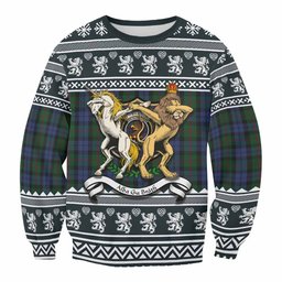 ScotsTee Shop Baird Clan Tartan Crest Christmas Sweatshirt Coat of Arms Funny Style
