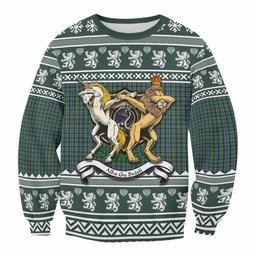 ScotsTee Shop Arbuthnot Clan Tartan Crest Christmas Sweatshirt Coat of Arms Funny Style