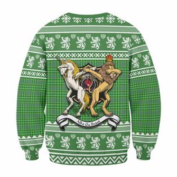 ScotsTee Shop Currie Clan Tartan Crest Christmas Sweatshirt Coat of Arms Funny Style