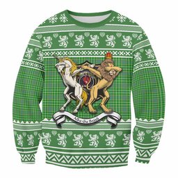 ScotsTee Shop Currie Clan Tartan Crest Christmas Sweatshirt Coat of Arms Funny Style
