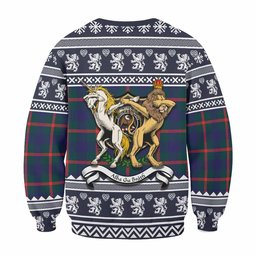 ScotsTee Shop Agnew Clan Tartan Crest Christmas Sweatshirt Coat of Arms Funny Style
