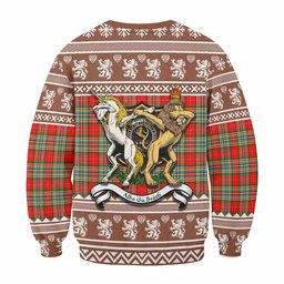 ScotsTee Shop Chattan Clan Tartan Crest Christmas Sweatshirt Coat of Arms Funny Style