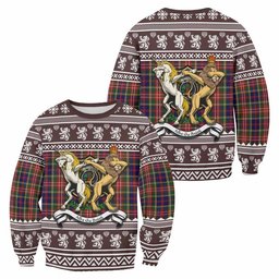 ScotsTee Shop Christie Clan Tartan Crest Christmas Sweatshirt Coat of Arms Funny Style