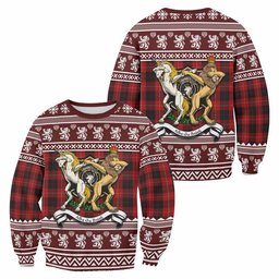 ScotsTee Shop Cunningham Clan Tartan Crest Christmas Sweatshirt Coat of Arms Funny Style