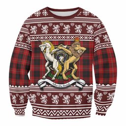 ScotsTee Shop Cunningham Clan Tartan Crest Christmas Sweatshirt Coat of Arms Funny Style