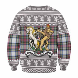 ScotsTee Shop Dennistoun Clan Tartan Crest Christmas Sweatshirt Coat of Arms Funny Style