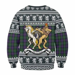 ScotsTee Shop MacCallum (McCallum) Clan Tartan Crest Christmas Sweatshirt Coat of Arms Funny Style