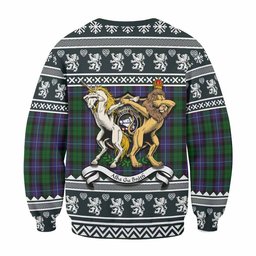 ScotsTee Shop Galbraith Clan Tartan Crest Christmas Sweatshirt Coat of Arms Funny Style