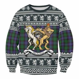 ScotsTee Shop Galbraith Clan Tartan Crest Christmas Sweatshirt Coat of Arms Funny Style