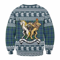ScotsTee Shop Keith Clan Tartan Crest Christmas Sweatshirt Coat of Arms Funny Style