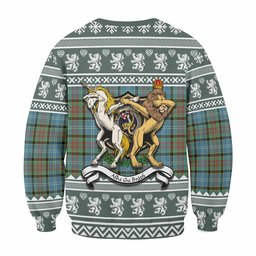 ScotsTee Shop Paisley Clan Tartan Crest Christmas Sweatshirt Coat of Arms Funny Style