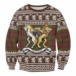 ScotsTee Shop Lumsden Clan Tartan Crest Christmas Sweatshirt Coat of Arms Funny Style
