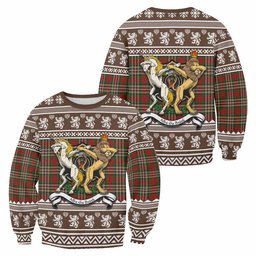 ScotsTee Shop MacGill (MakGill) Clan Tartan Crest Christmas Sweatshirt Coat of Arms Funny Style