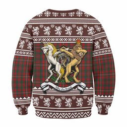 ScotsTee Shop MacKinnon (McKinnon) Clan Tartan Crest Christmas Sweatshirt Coat of Arms Funny Style
