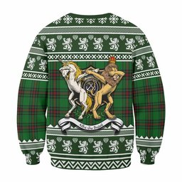 ScotsTee Shop Kinnear Clan Tartan Crest Christmas Sweatshirt Coat of Arms Funny Style