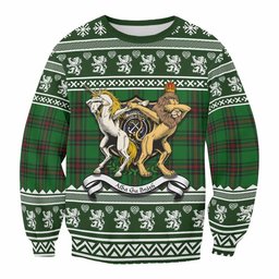 ScotsTee Shop Kinnear Clan Tartan Crest Christmas Sweatshirt Coat of Arms Funny Style